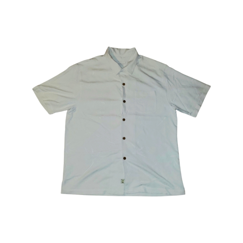 Tommy bahama original fit Grey button down silk